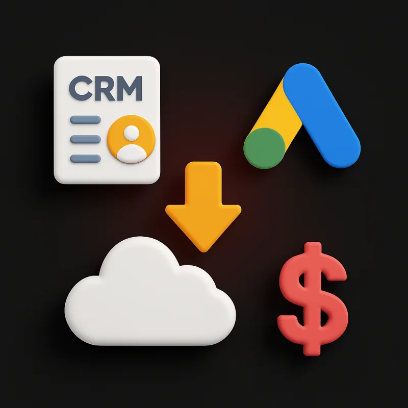 Google Ads offline CRM conversion case study