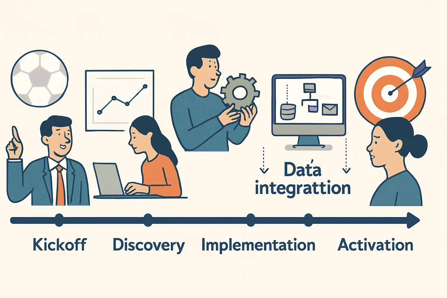 CDP Implementation Roadmap: From Kickoff to First Activated Audience