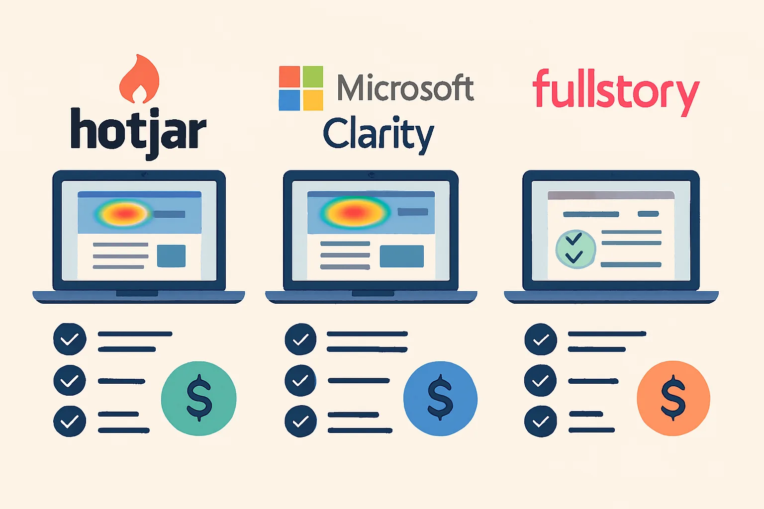 Hotjar vs Microsoft Clarity vs FullStory: Choosing Your Behavior Analytics Tool