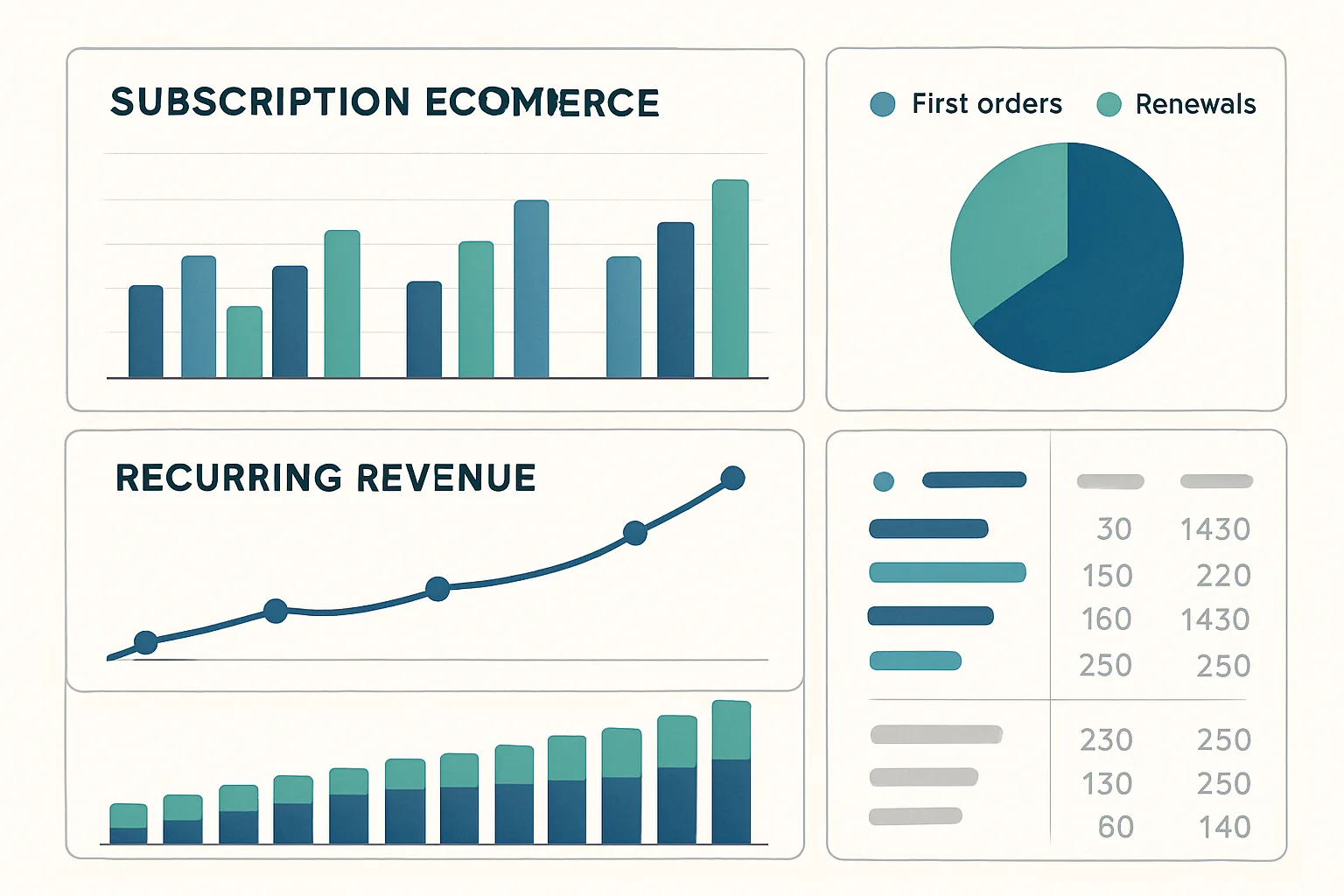 Subscription Ecommerce Tracking: First Orders vs Renewals